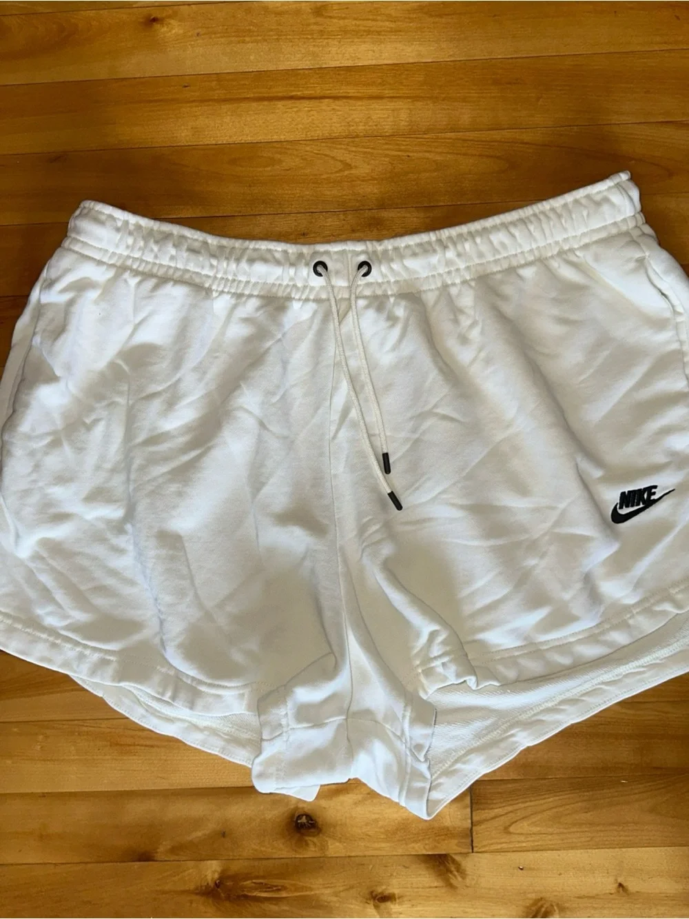 Nike Sportswear Essential Shorts Womens 1X Pale Yellow French Terry CZ3554-113